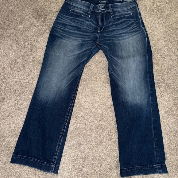 Ariat Relaxed Fit Dark Blue Jeans - Picture 1 of 9